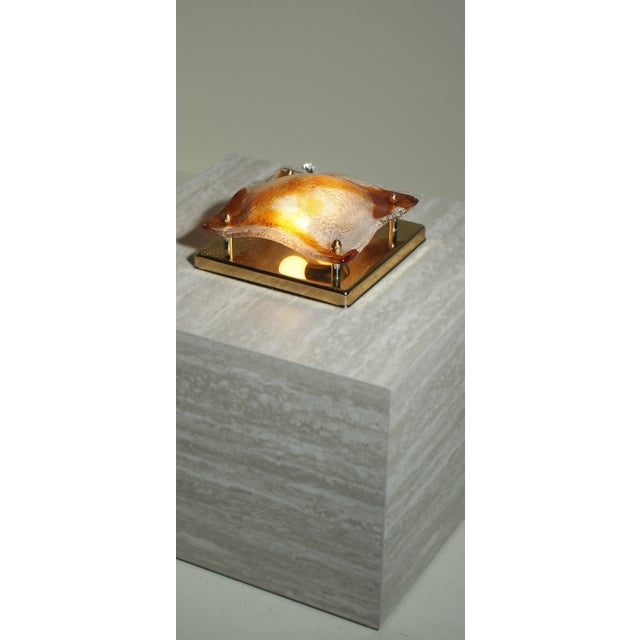 Wall Lights by Toni Zuccheri for A.V. Mazzega, 1970s, Set of 4, in Flawless conditions. Designed 1970 to 1979 This piece...