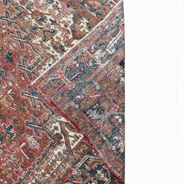 Antique Heriz Rug | Medallion Design | 9x12 For Sale - Image 4 of 4