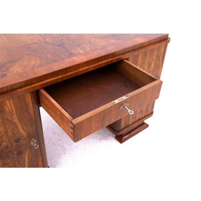 Small Art Deco Desk, Poland, 1920s For Sale - Image 6 of 12