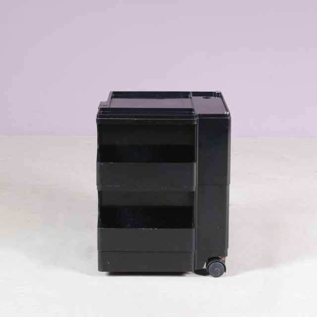 Black Low Model Boby Trolley by Joe Colombo for Bieffeplast Italy, 1970s For Sale - Image 8 of 10