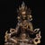 Large Vintage Gilt Bronze Green Tara Statue / Tibetan Buddhist Figure For Sale - Image 4 of 9