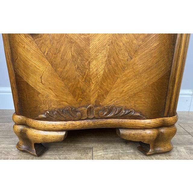 French Art Deco Bedside Tables with Marble Top, Set of 2 For Sale - Image 6 of 18