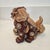 Vintage Mid-Century Japanese Kutani Porcelain Komainu Shishi Guardian Lion on Pierced Temari Ball For Sale - Image 4 of 12