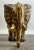 Large Sculptural Elephant Table Base in Carved Resin W Antique Gilt Finish For Sale - Image 14 of 15