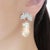 Diamond, Ruby and Baroque Pearl Platinum Drop Earrings - Fei Liu, Pair For Sale - Image 6 of 9