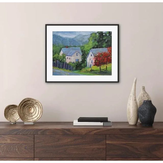 Quiet Places & Coastal Views — Fort Bragg Roses (Original Oil Landscape) For Sale - Image 4 of 12