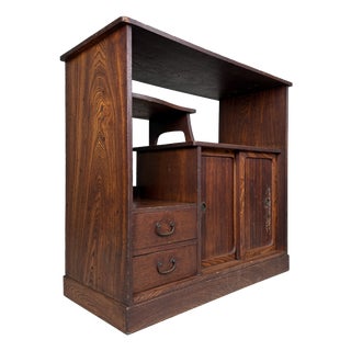 Mid-Century Japanese Chadansu Tea Cabinet, 1920s For Sale