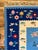 Cornflower Blue Mid-20th Century Romanian Oltenian Folk Art Floral Wool Kilim Rug in Blue and Navy For Sale - Image 8 of 9