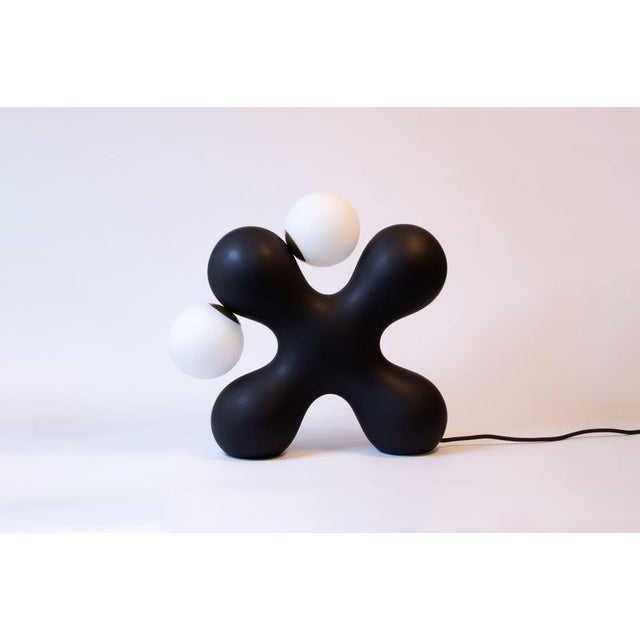 Tabono Table Lamp and Vase Set in Ceramic by Soheila Mahmoodi, Set of 2 For Sale - Image 15 of 18