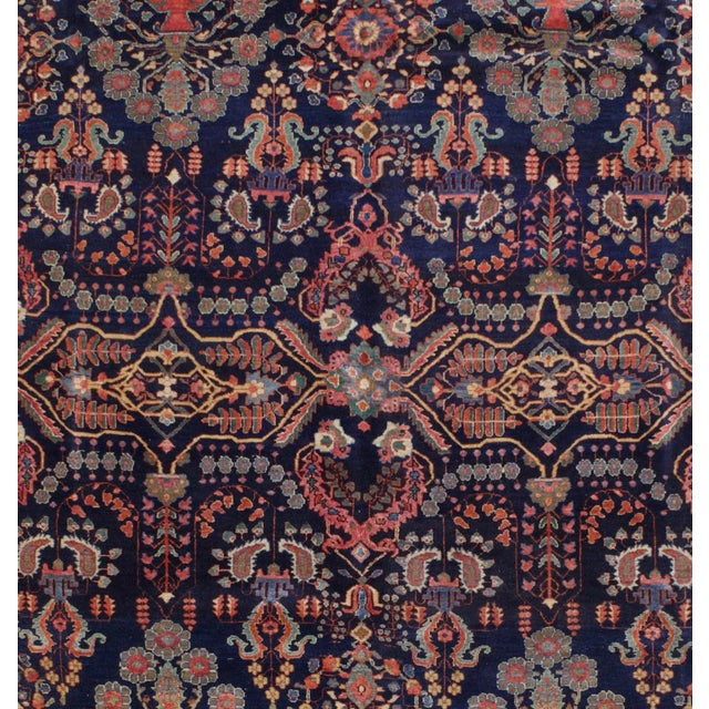 Persian Antique Persian Farahan Sarouk Rug 8’10" X 12’2" For Sale - Image 3 of 6