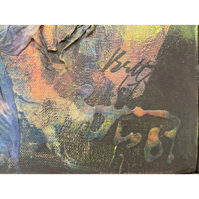 Mid-Century Modern Mixed Media, Collage, by Tom Betts, American, 1967 For Sale - Image 11 of 13