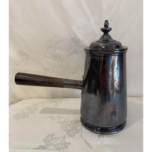 Metal Antique 1920’s Silver Andrew Johnson Hotel Chocolate Pot For Sale - Image 7 of 10