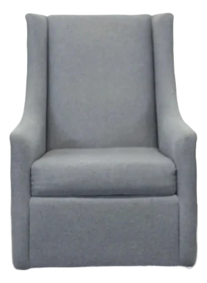West Elm Modern Gray Rocking Lounge Chair
