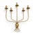 Metal Mid-Century Minimalist Five-Arm Metal Brass Painted Wall Sconce For Sale - Image 7 of 7