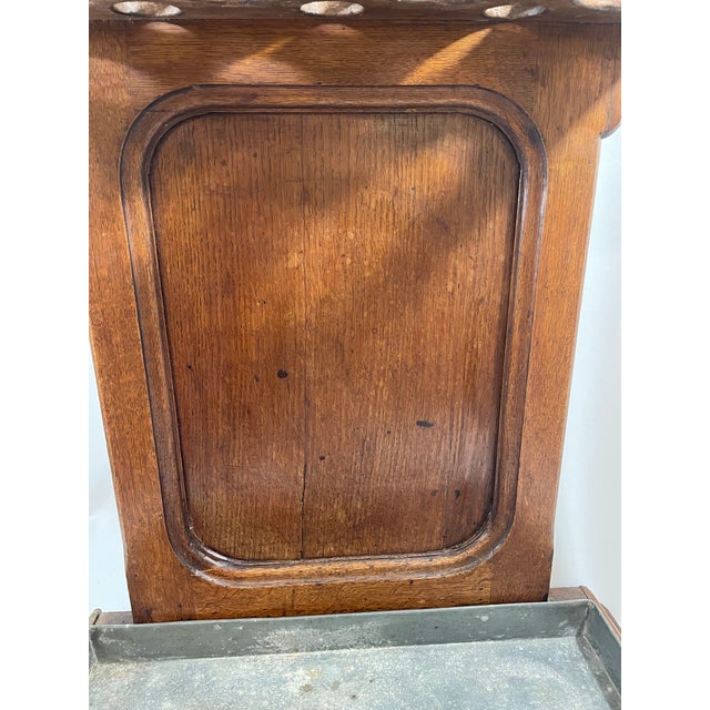 1890s French Oak Twelve Hole Umbrella Cane Stick Stand For Sale - Image 10 of 17