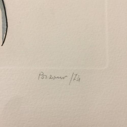 1970s Giacomo Porzano, Arab, 1974, Etching For Sale - Image 5 of 6