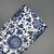 Blue Blue & White Porcelain Floral Brush Pot For Sale - Image 8 of 9
