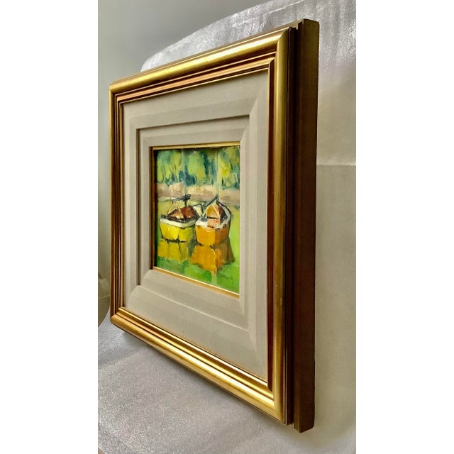 Impressionist Two Boats in El Tigre River For Sale - Image 3 of 11