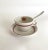 Metal Hotel Del Coronado Teacup Set W/Spoon For Sale - Image 7 of 9