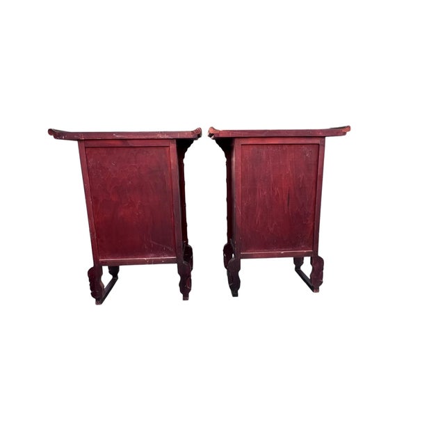 Mid 20th Century Asian Apothecary Cabinets a Pair For Sale - Image 10 of 13