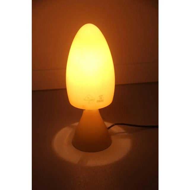 1990s Small Yellow Murano Glass Table Lamp from Barovier & Toso, 1990s For Sale - Image 5 of 6