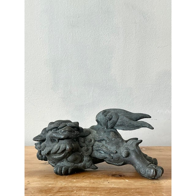 Mid 20th Century Vintage Asian Lion Censer For Sale - Image 5 of 12