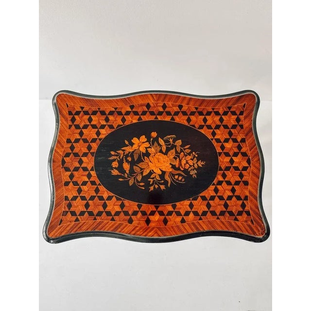 Louis XV / Louis-Philippe Marquetry Vanity Table, 1850-1900 For Sale - Image 3 of 18