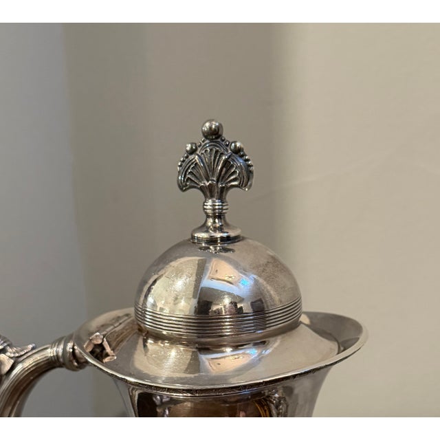 Late 19th Century Rogers Smith & Co. Meriden Engraved Quadruple Plate Coffee Pot For Sale - Image 10 of 12