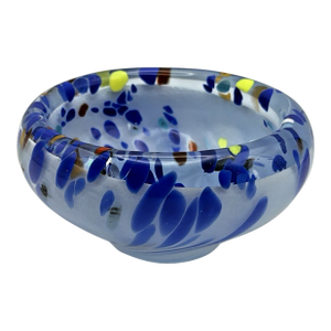 Vinatge MCM Murano Style Nuova Cristalleria Arzanese Confetti Art Glass Bowl