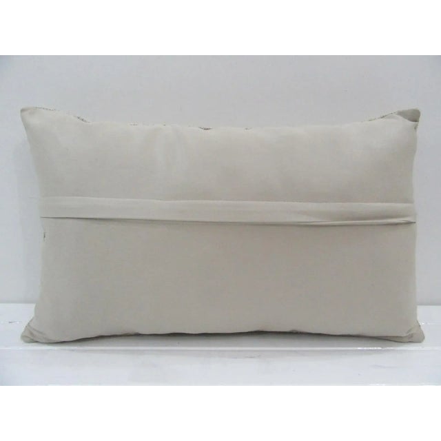 Contemporary Handmade Natural Turkish Kilim Pillow Cover For Sale - Image 3 of 4