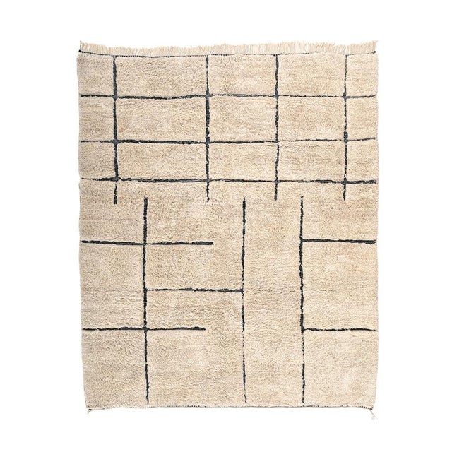 Hand-Knotted Wool Rug by Azele Studio For Sale - Image 9 of 9