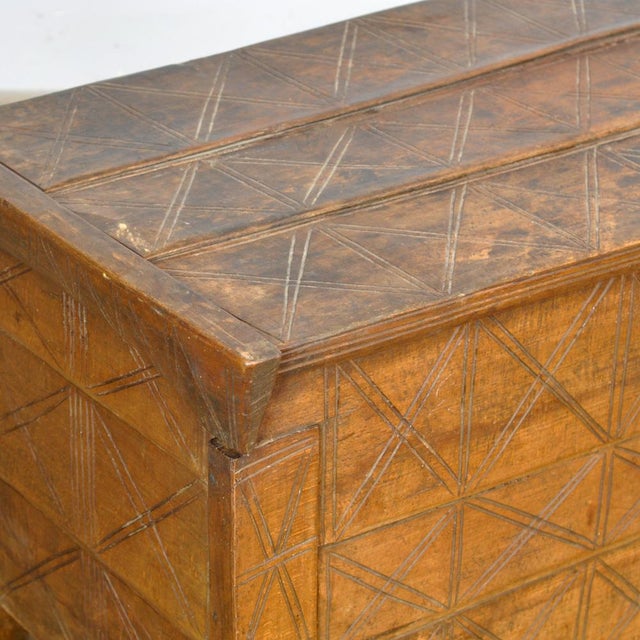 Brown Antique Shepherds Chest, 1850s For Sale - Image 8 of 15