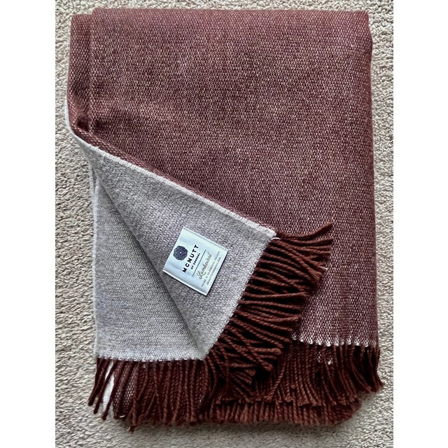 McNutt Donegal Irish Lambswool Throw For Sale In New York - Image 6 of 6