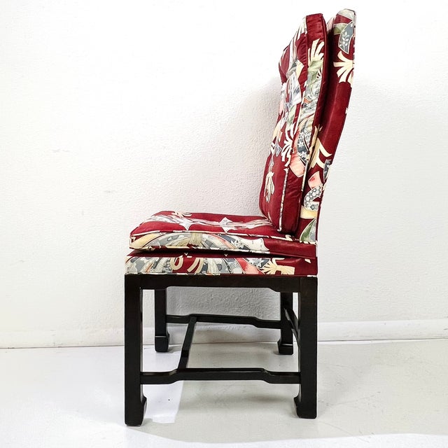Wood Set of 8 1970s Mario Buatta for Widdicomb Dining Chairs For Sale - Image 7 of 17