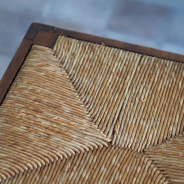 Louis XV Bench with Straw Weaving, 1960 For Sale - Image 9 of 12