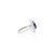 Not Yet Made - Made To Order 4.72 Ct Blue Sapphire Halo Diamond Art Deco Wedding Ring Size 5.5 For Sale - Image 5 of 12