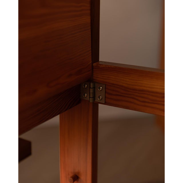 Vintage Folding Pine Serving Bar Cart, 1970s For Sale - Image 9 of 15