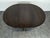 Wood Round Teak Table with Extension For Sale - Image 7 of 11