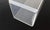 Transparent Modern Lucite Acrylic Pedestal Column Stand Beveled Edge Detail Vintage For Sale - Image 8 of 13