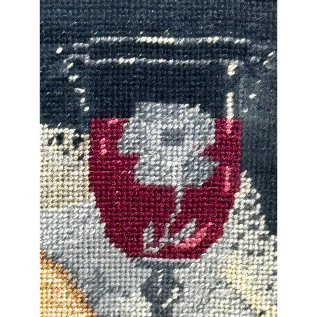 Jacobean Scottish Historic Tapestry Jacobites Treason Hand Toasting James III King Over the Water For Sale - Image 3 of 12