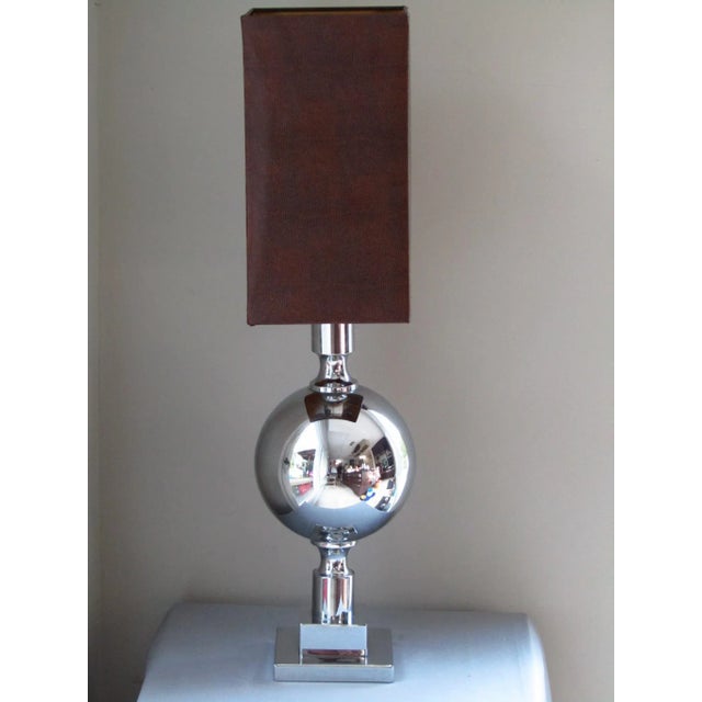 Table Lamp in Chrome, 1968 For Sale - Image 11 of 11