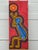 Colourful Abstract Tribal Aboriginal Inspired Oil on Canvas in Portrait Format 2005 For Sale - Image 12 of 18