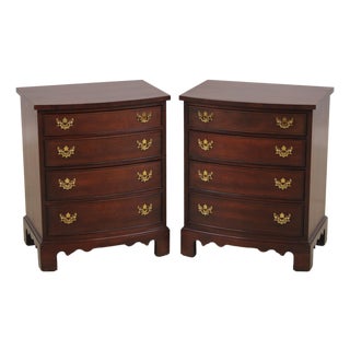 Pair of Gordons Mahogany 4 Drawer Chests Nightstands For Sale