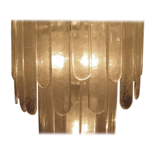 2000 - 2009 Gladiator Chandelier in Hand-Blown Glass, 1960s For Sale - Image 5 of 6