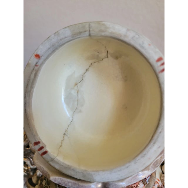 Vintage Asian Urn With Lid For Sale In Dallas - Image 6 of 9