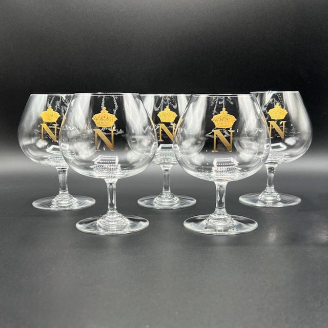 Cognac Glasses from Baccarat Crystal, 1950s, Set of 5 For Sale - Image 10 of 10