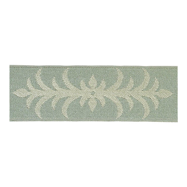Schumacher x Celerie Kemble Acanthus Tape In Sage For Sale