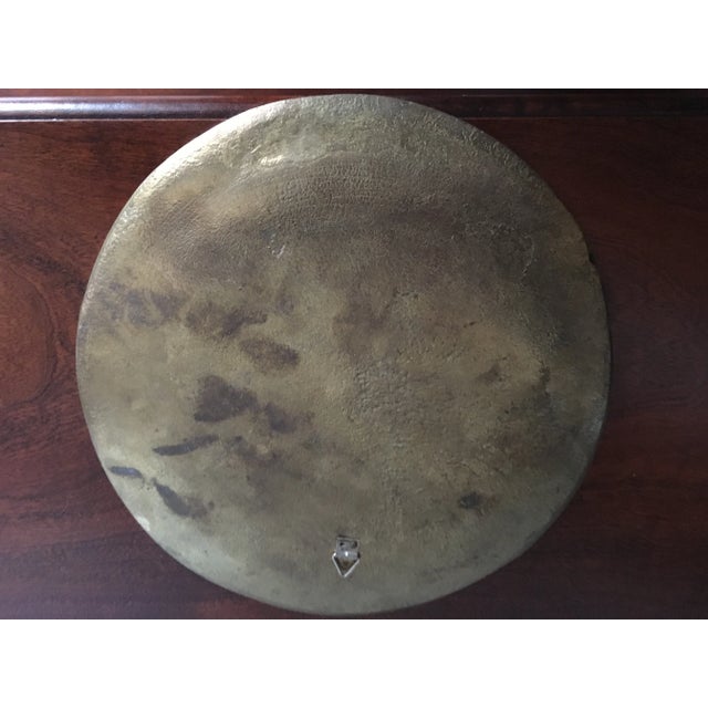 Hand Painted Floral Butterfly Cloisonné Decorative Plate For Sale - Image 9 of 11