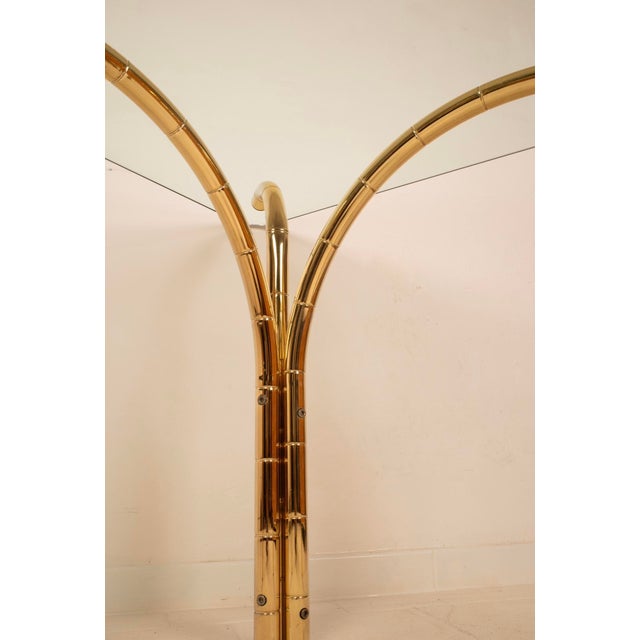 Italian Crystal and Brass Table, 1970s For Sale - Image 9 of 15