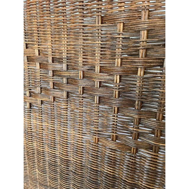 Mid Century Rattan Wicker Room Divider Screen Chairish